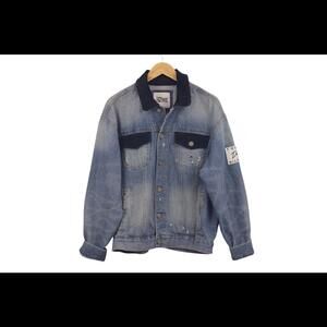 Vintage Tommy Hilfiger Color Block Denim Corduroy Jacket M